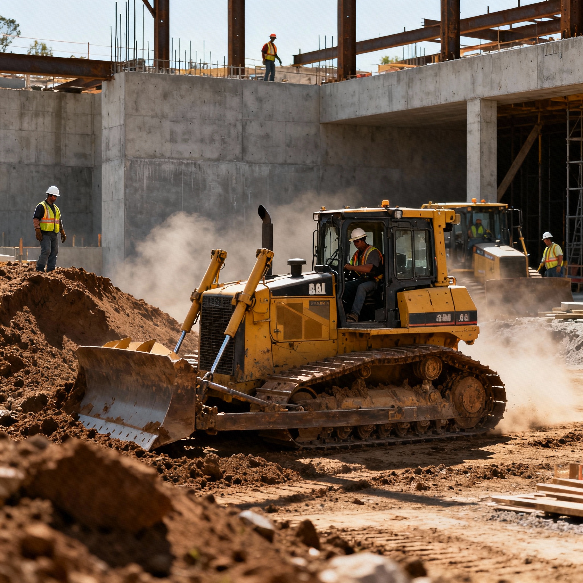 heavy-equipment-industry-with-bulldozers-and-construction-machinery-at-a-work-sit
